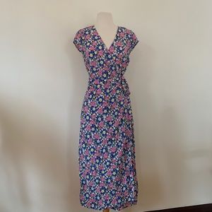 ✨NWT✨ J. Crew Short Sleeve Floral Wrap Midi Dress